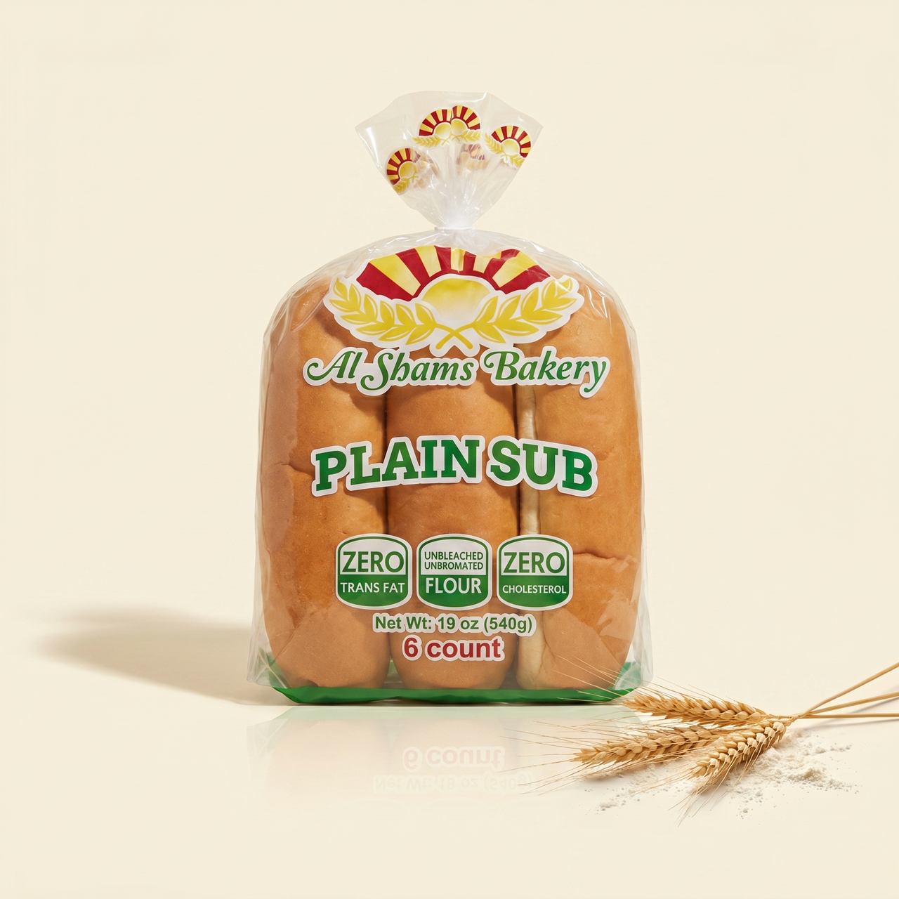 Plain Sub Rolls – 6 Count
