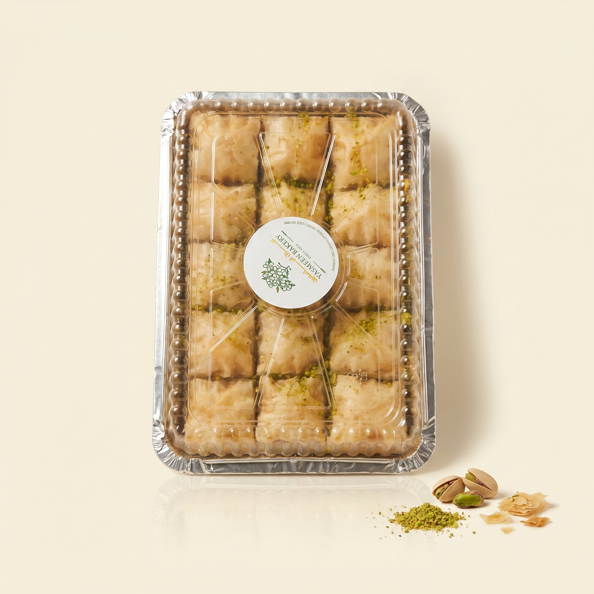 Yasmeen Bakery Baklava Square Tray (Medium)